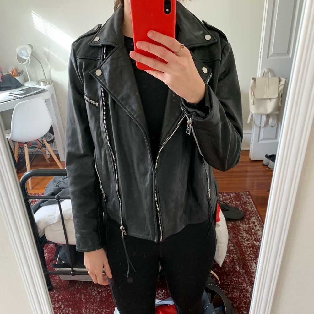 Genuine Leather Mango Leather Jacket